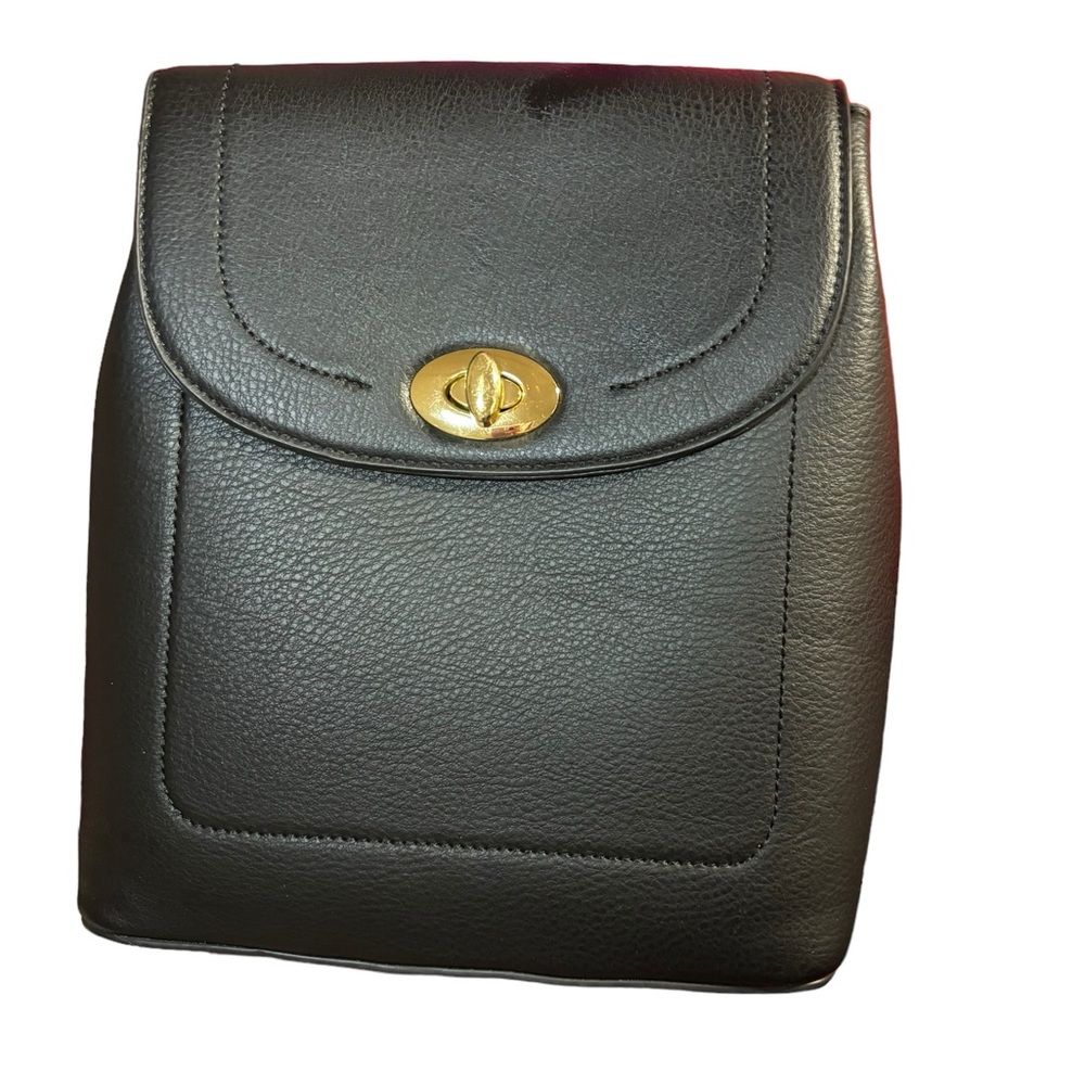 Stylish Black leather backpack/shoulder bag